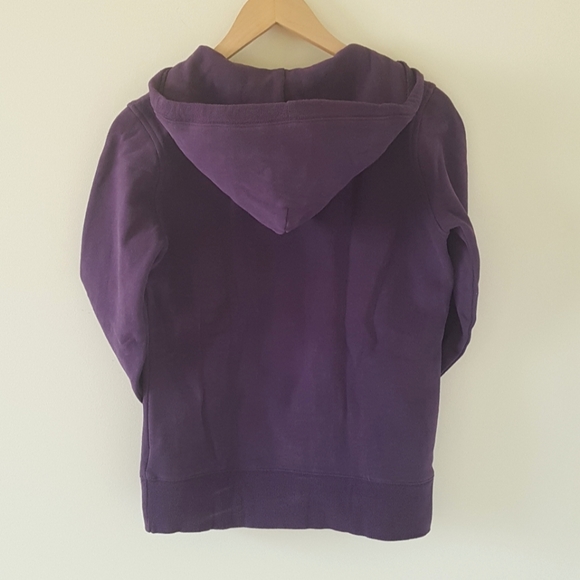Jacob eggplant purple hoodie with deep V neck size S - Picture 2 of 8